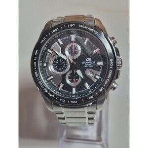 Casio Edifice EF-539 Chronograph Stainless Steel Men's Watch. New Battery.